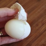 egg-peeling (Perfect Deviled Eggs)